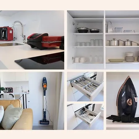 דירה New Modern Furnished 1br Flat W/free Parking & Gym #122 *